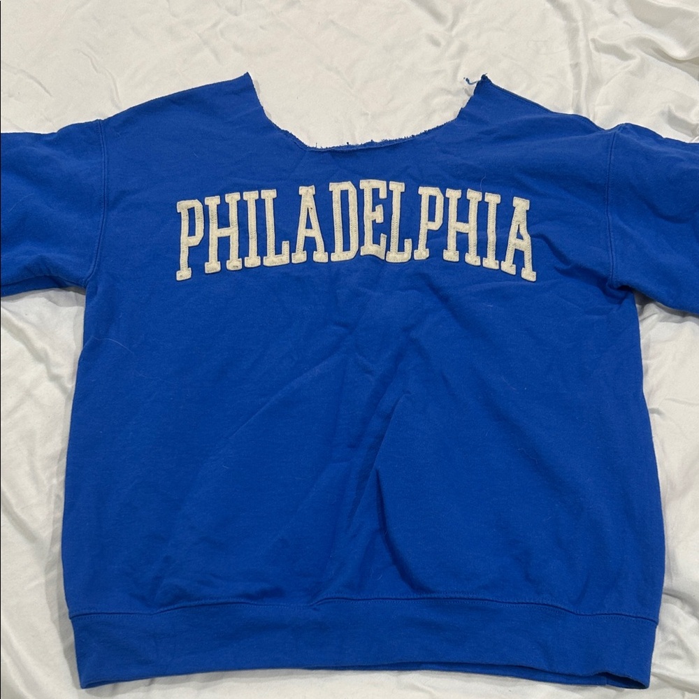 Vibrant Blue Kids Philadelphia Hoodie